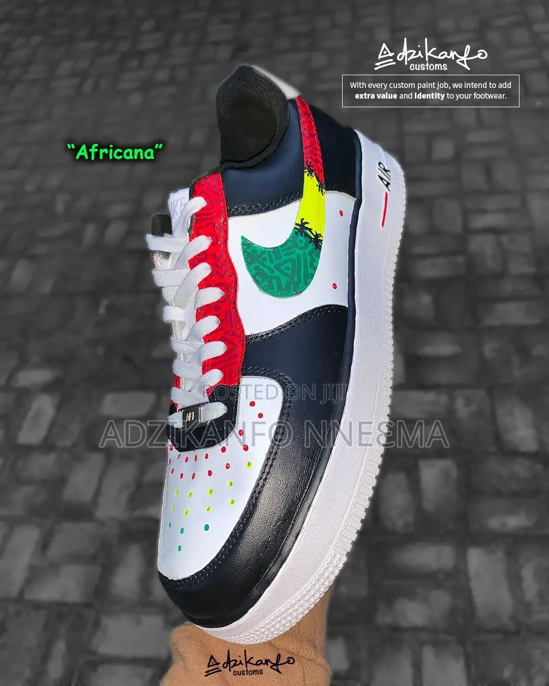 "Africana" (Custom-Made Sneakers by Adzikanfo Customs)