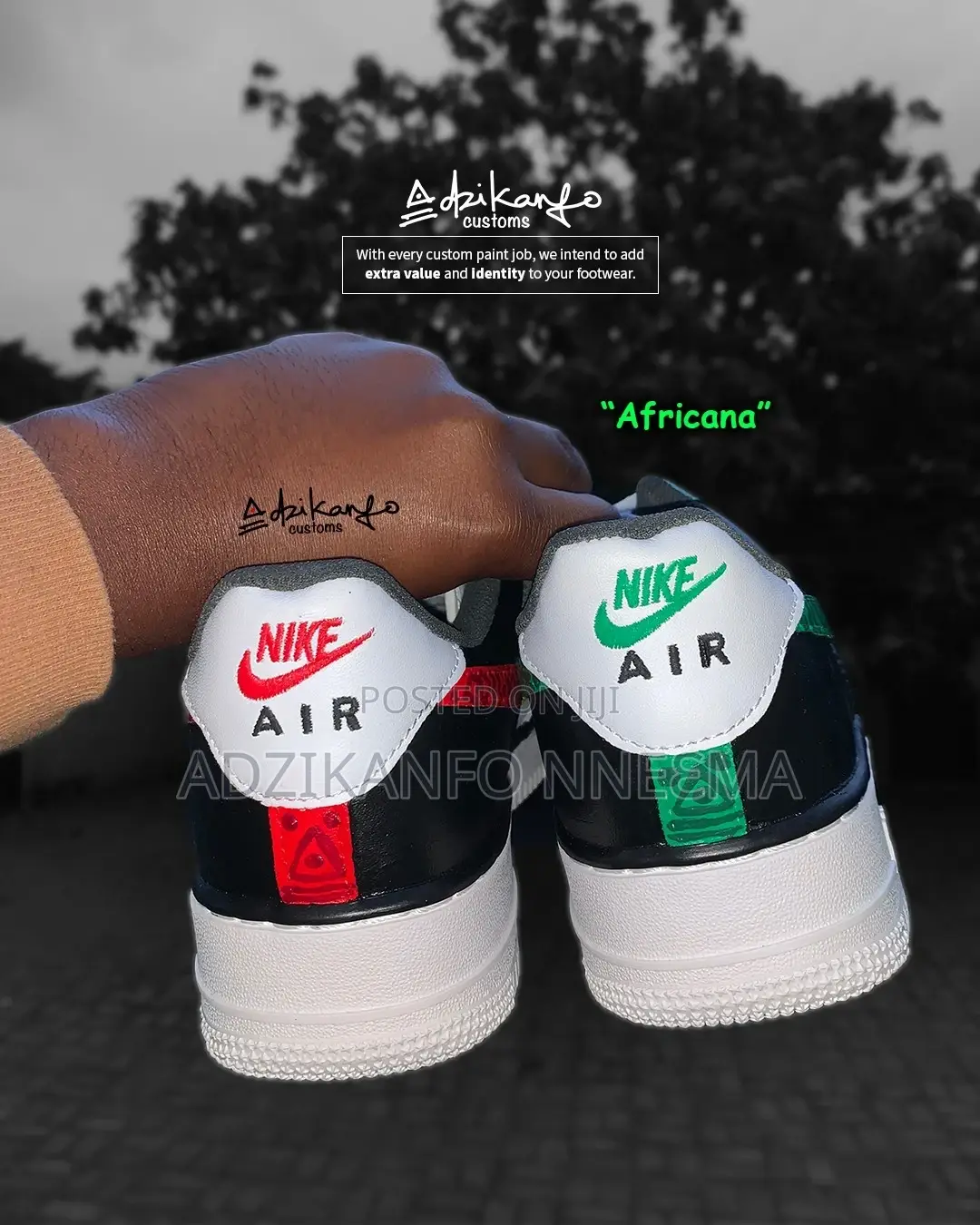 "Africana" (Custom-Made Sneakers by Adzikanfo Customs)