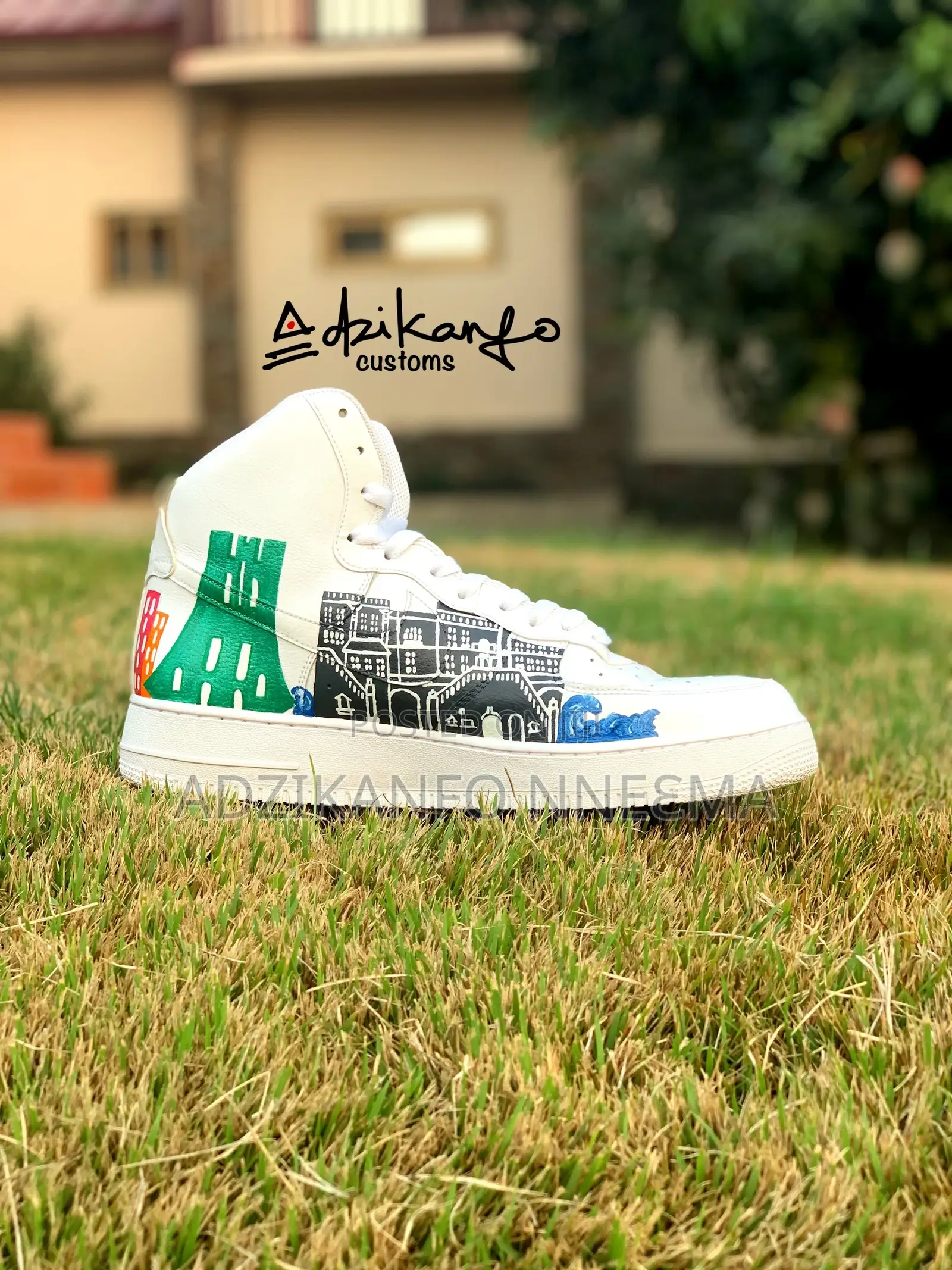 "Kwame Nkrumah" (Custom-Made Sneaker by Adzikanfo Customs)
