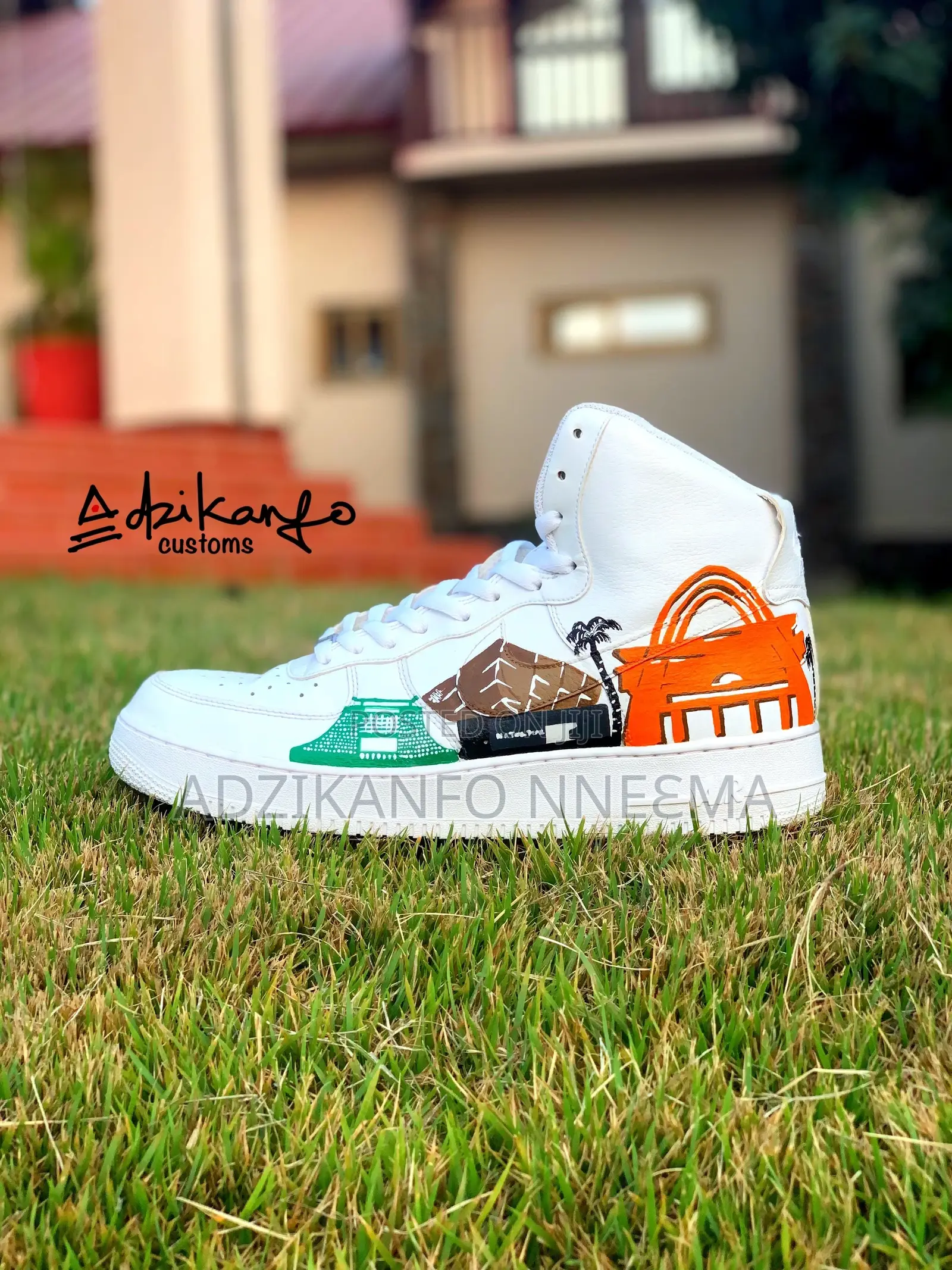 "Kwame Nkrumah" (Custom-Made Sneaker by Adzikanfo Customs)