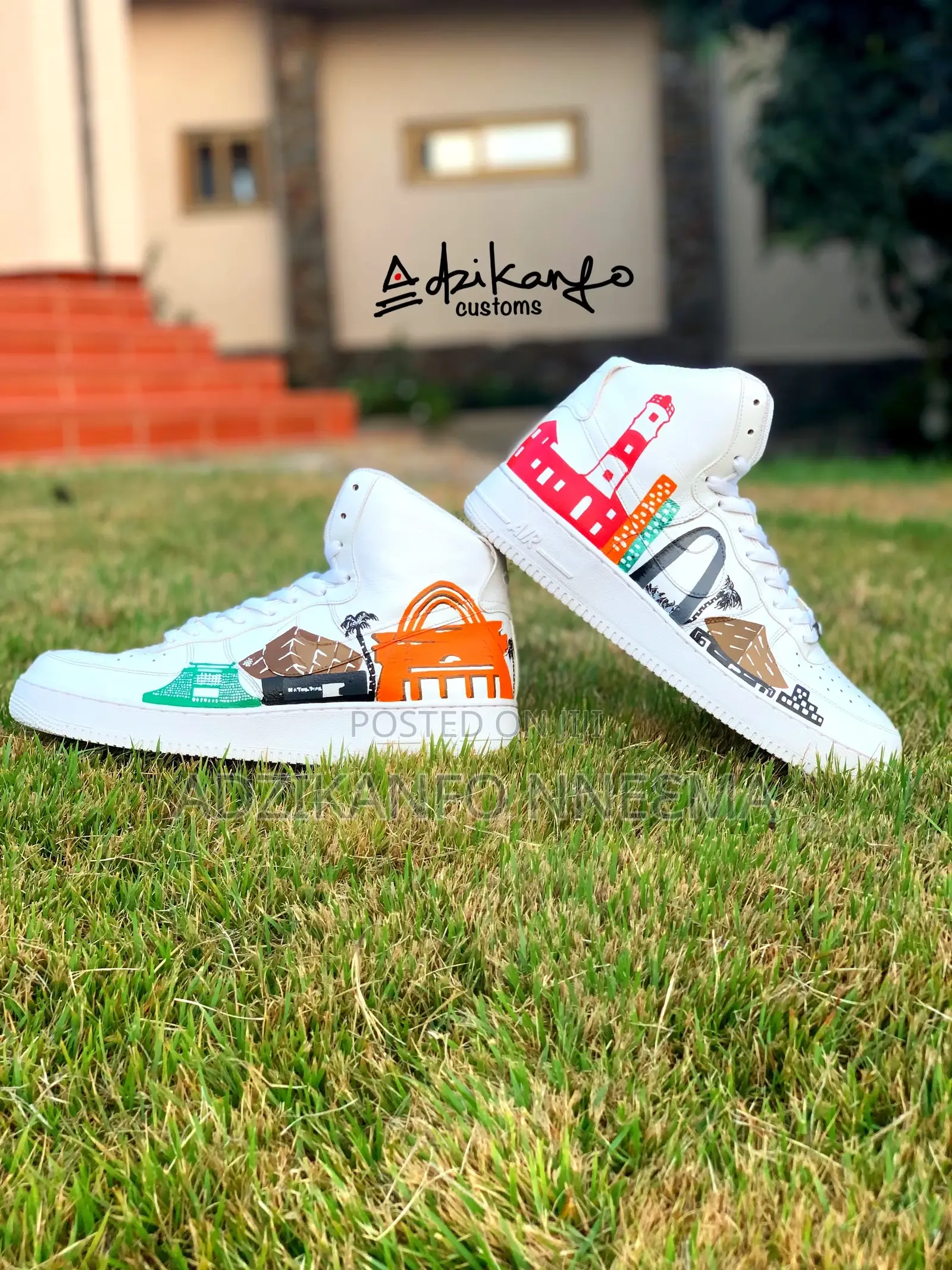 "Kwame Nkrumah" (Custom-Made Sneaker by Adzikanfo Customs)
