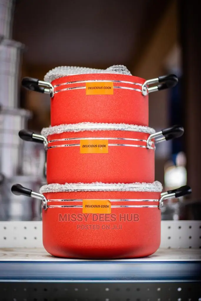 3pcs Delicious Cook Non-Stick Set ( Without Frying Pan)