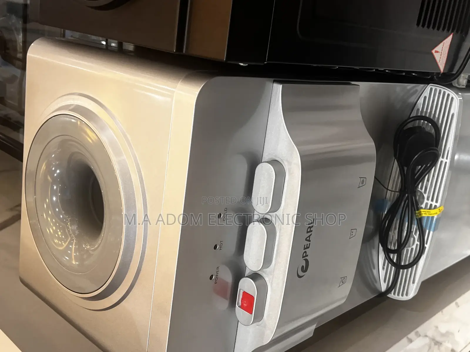 Fresh Pearl Water Dispenser With Fridge – Silver PWD-1009FSL