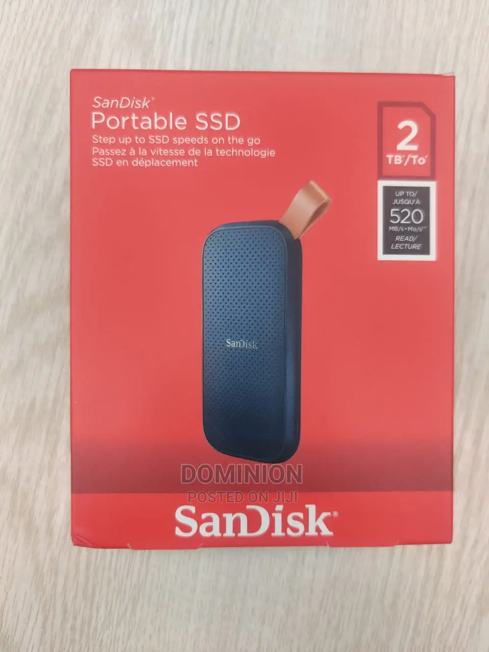 Sandisk 2tb Portable SSD - Up to 520mb/S, Usb-C, Usb 3.2 Gen