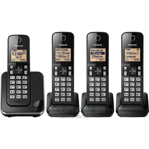 Panasonic Digital Cordless Phone System With 4 Handsets