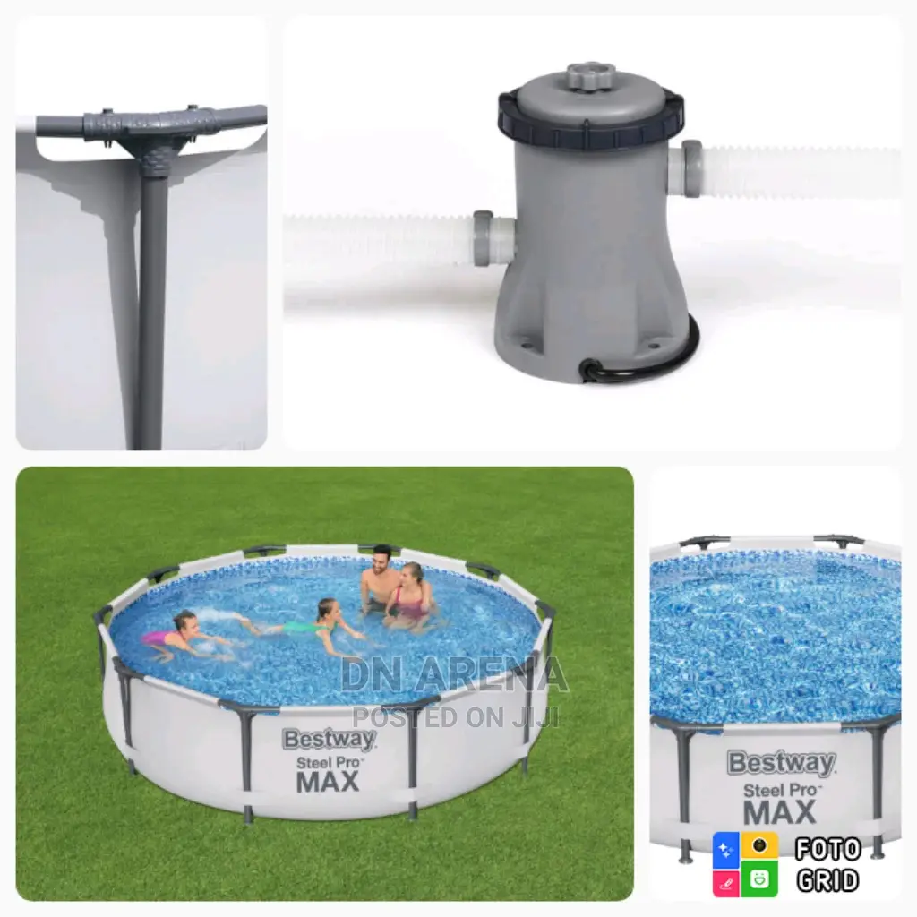 Bestway Steel Promax 12ftx3ft Above Ground Swimming Pool Set