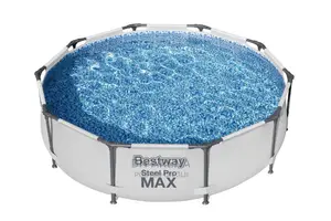 Bestway Steel Promax 12ftx3ft Above Ground Swimming Pool Set