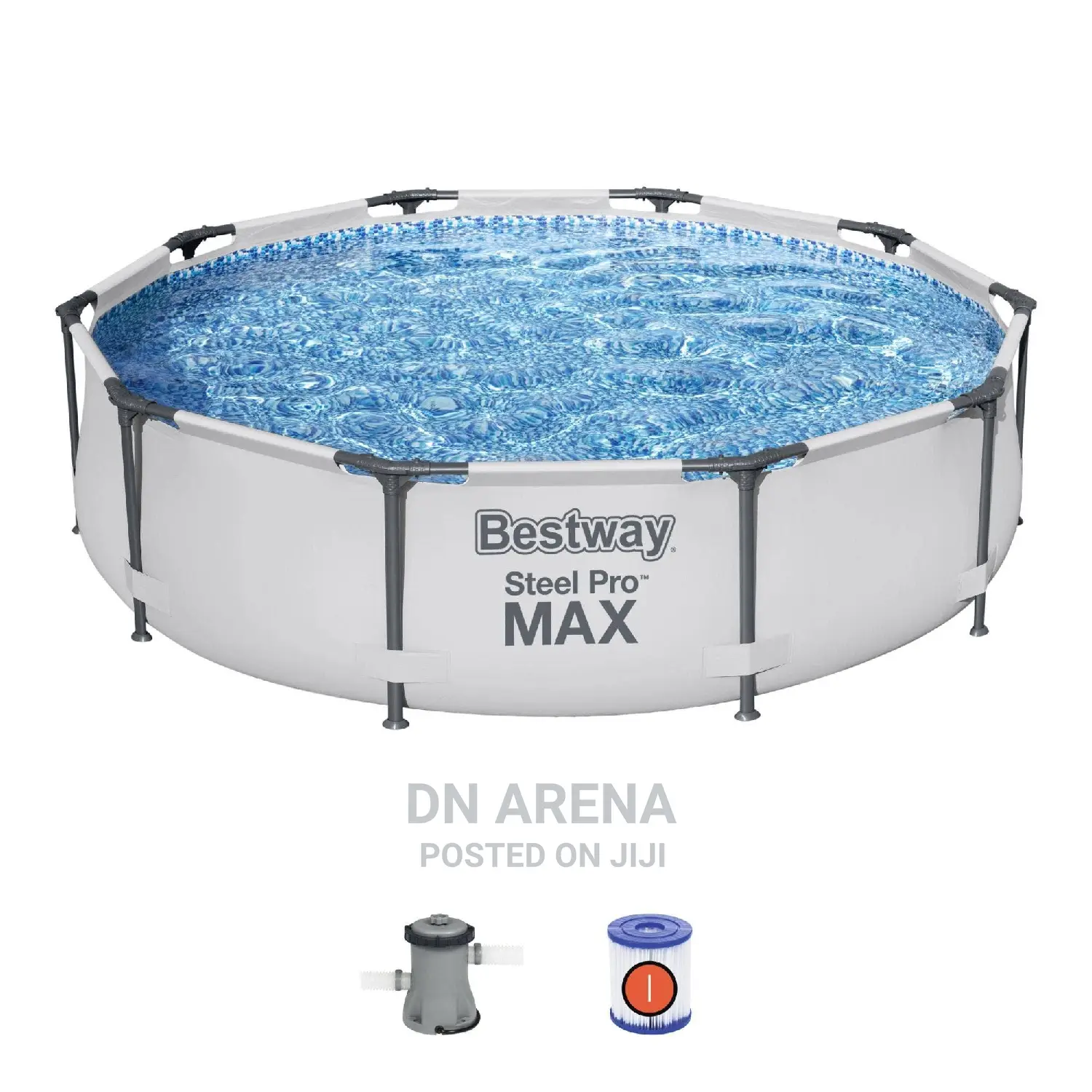 Bestway Steel Promax 12ftx3ft Above Ground Swimming Pool Set
