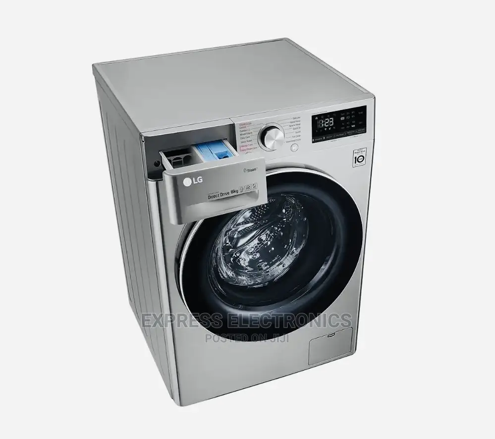 Steamtm Bigger Capacity LG 8kg Smart WM Sliver