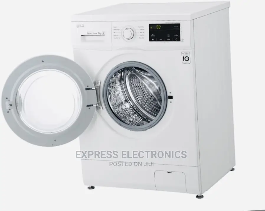 Powerful Wash With Less Noise 7kg LG WM White FH2J3QDNP0