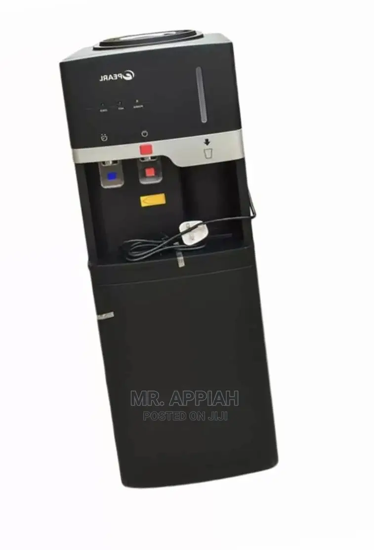 Antirust Pearl Water Dispenser With Fridge Black PWD-1117FBL