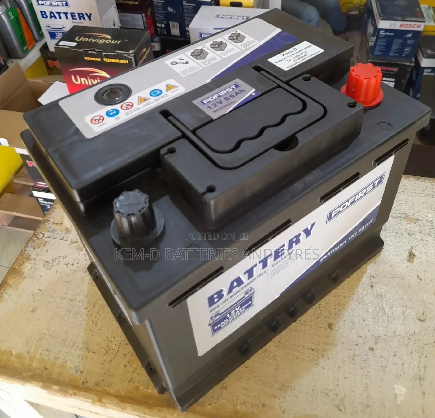 13 Plates Pofirst Batteries - 55ah for - Kia Morning 2014