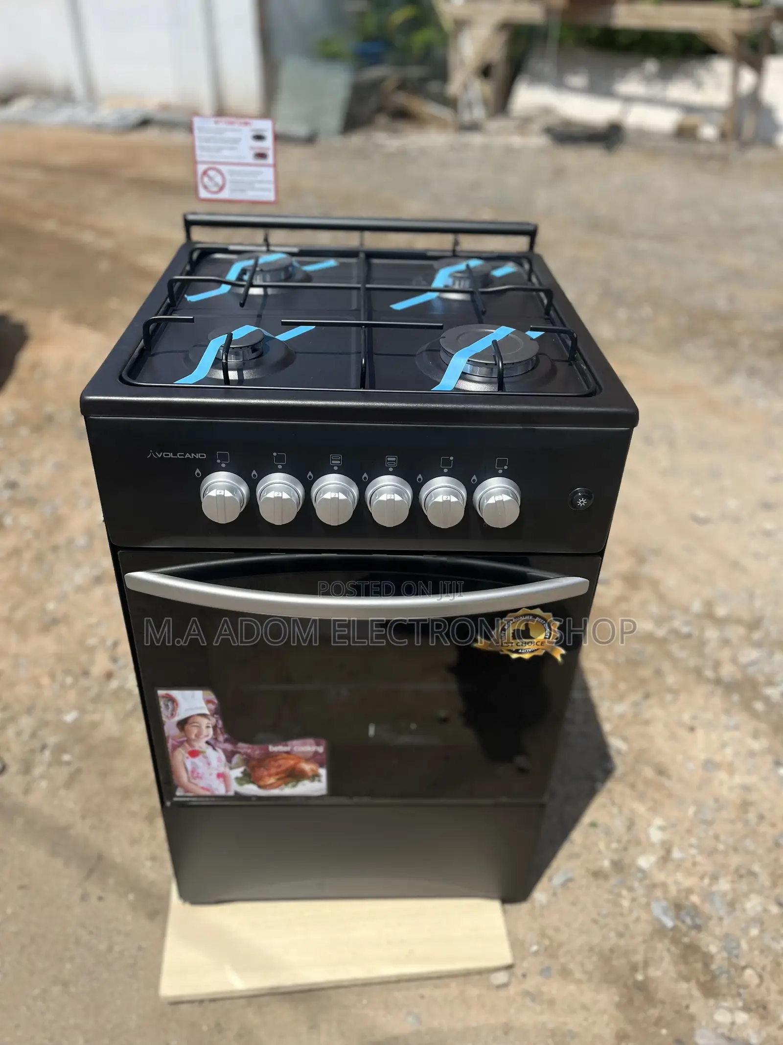 Kitchen Stove Black Colour Gas Only (