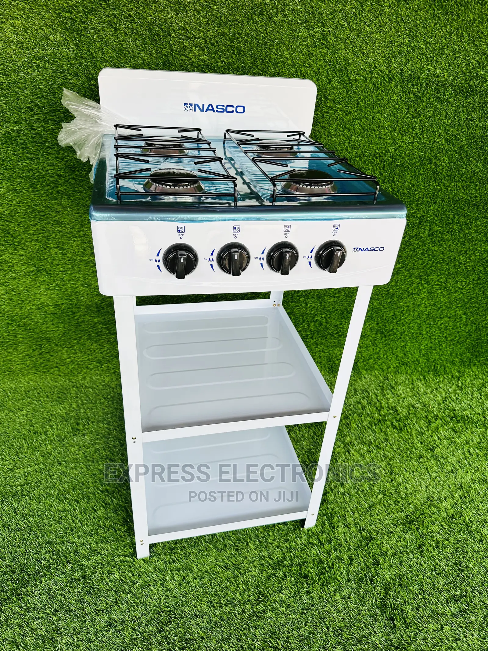 Compact and Stylish Design White With Stand Nasco 4b Gas