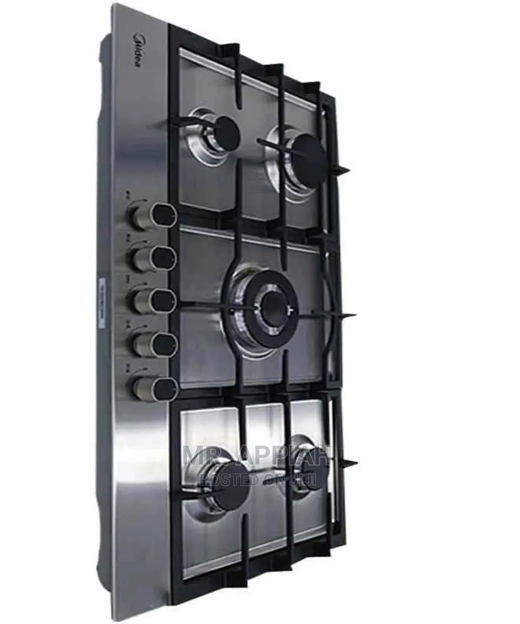 Midea Gas Cooker With 5 Burner 80X60CM 30amg5g027-Silver