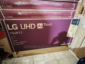 LG Classic Black Tv UHD 75”Series Up77 Ultra Modern