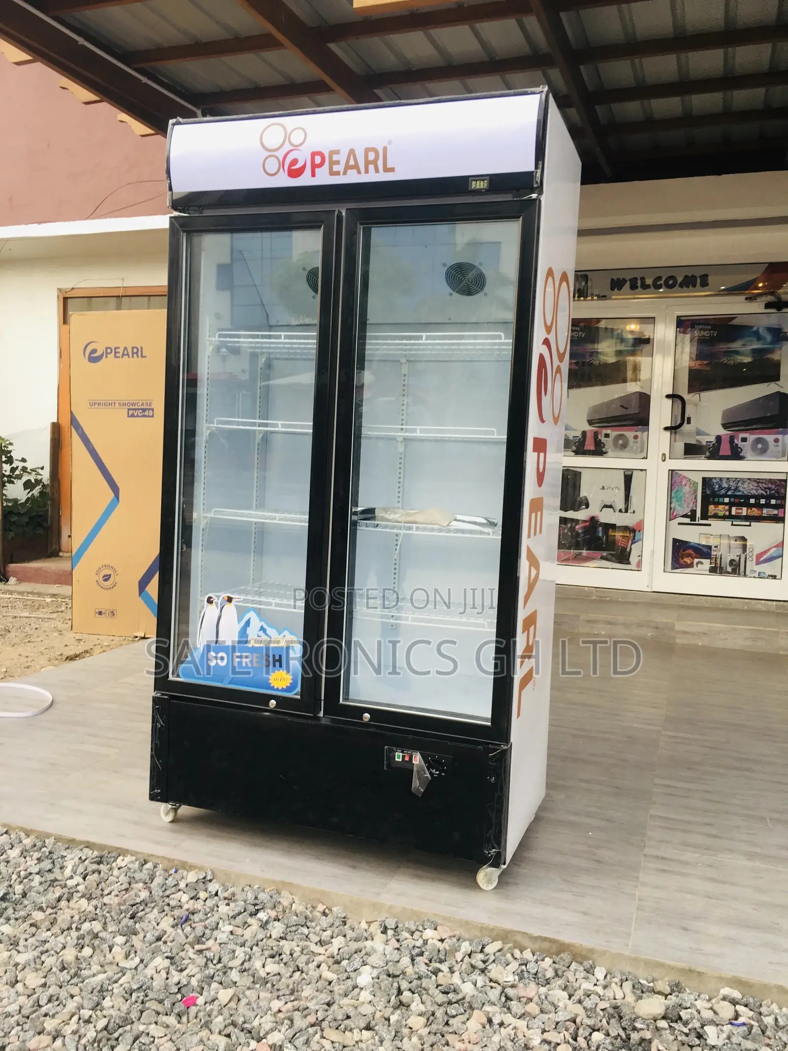Pearl 568liters Double Door Display Fridge / Beverage Cooler