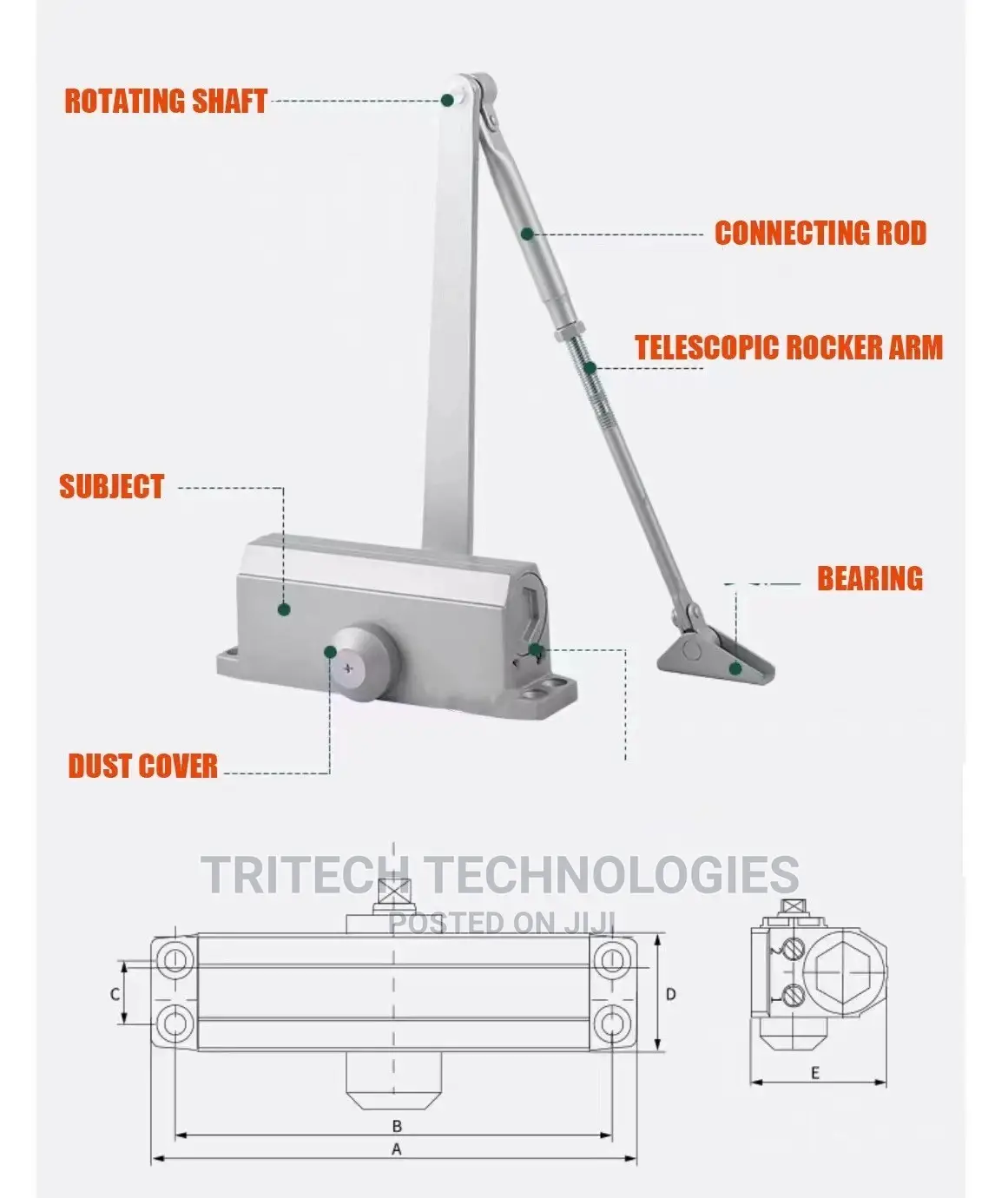 DOOR CLOSER Aluminum Alloy Die Casting