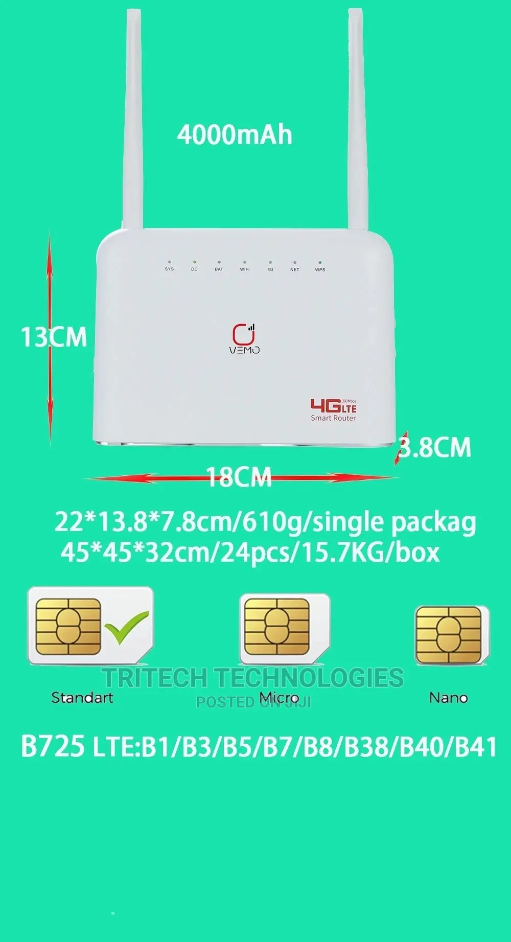 Vemo 4G Router B725
