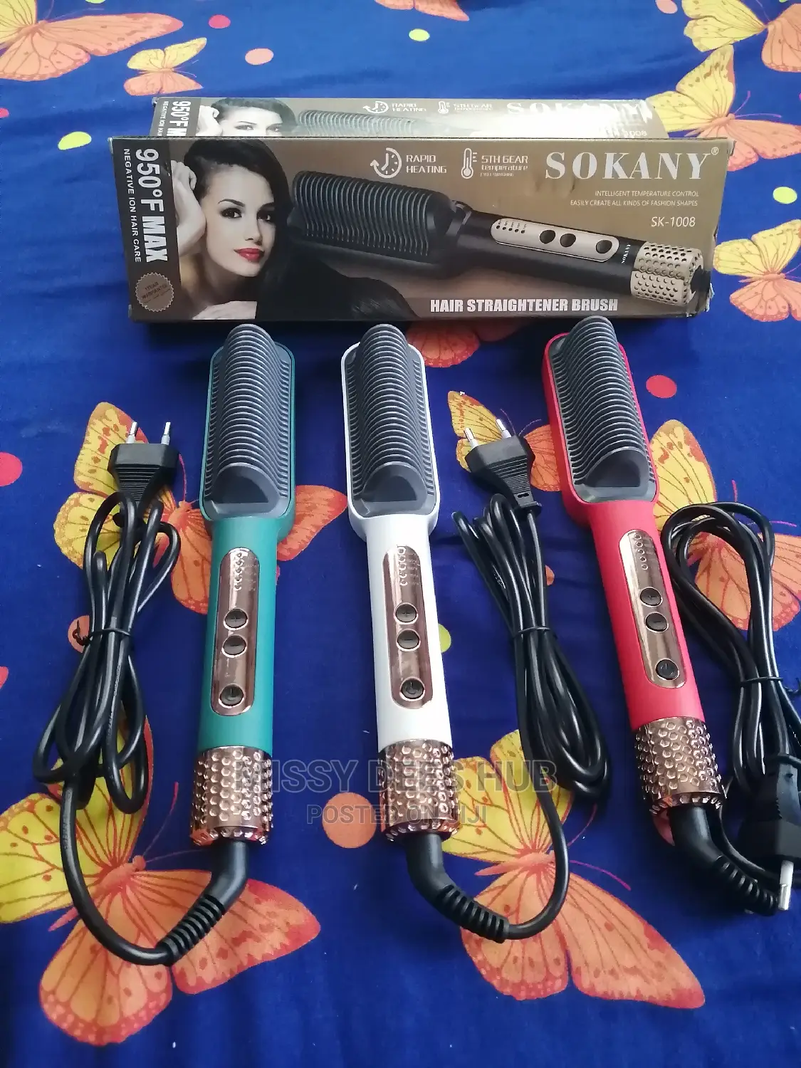 Sokany Hair Straightener Brush