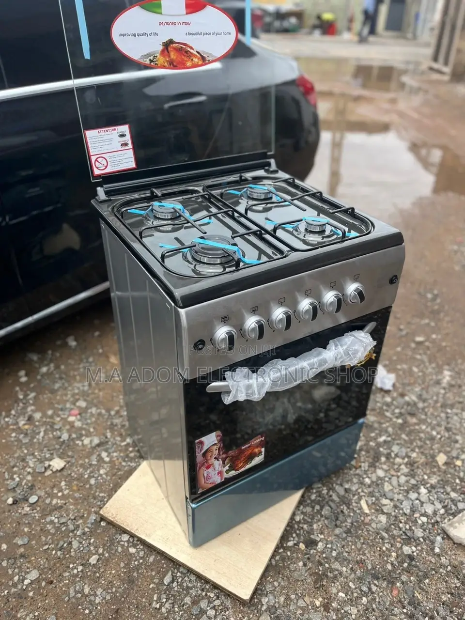 Well Known Volcano 4burner Gas Cooker 60x60 Auto Ignition