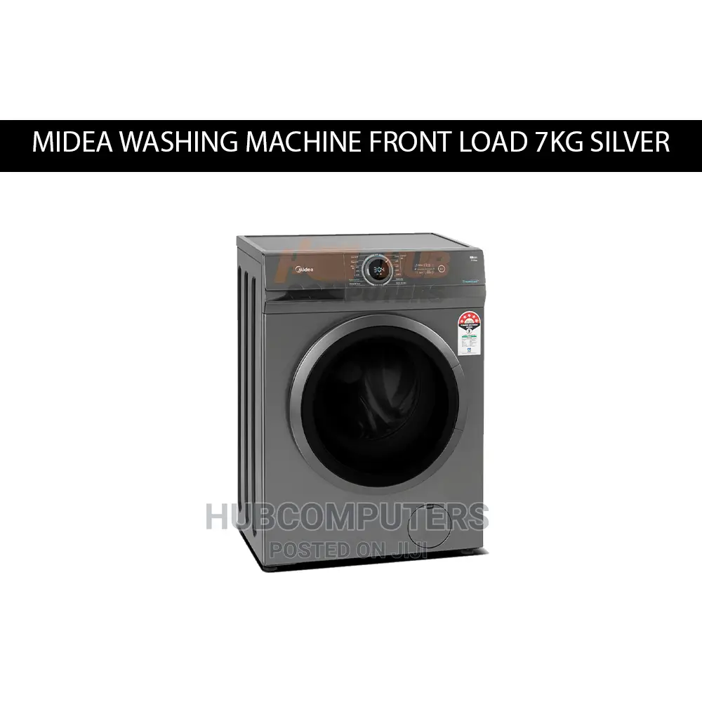 Wmmid-Mf-100w70 Midea Washing Machine Front Load 7kg Silver