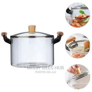 2.5L Transparent Glass Cooking Pot