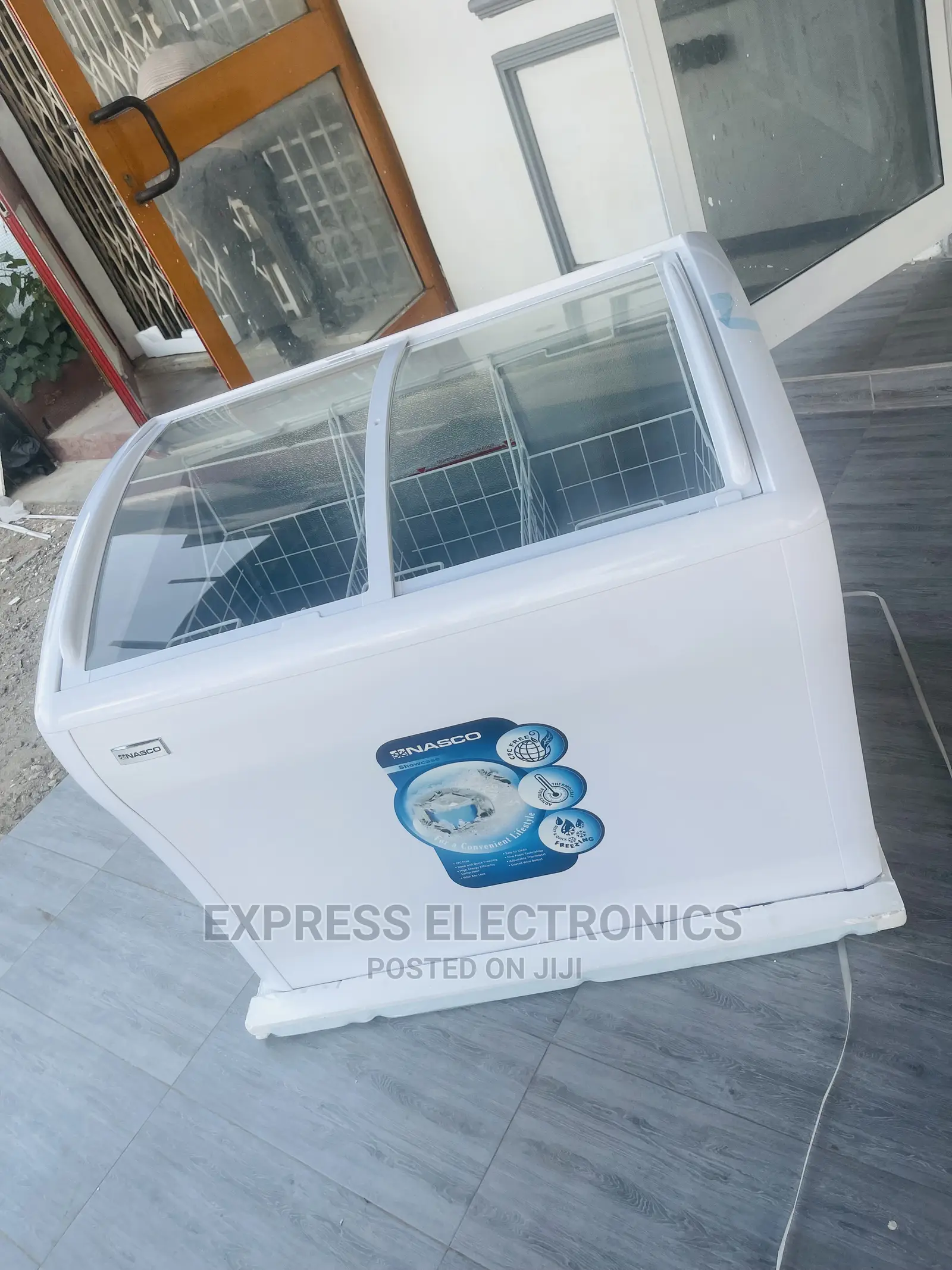 Nas-Fs782g White Display Ice Cream  Fridge Nasco