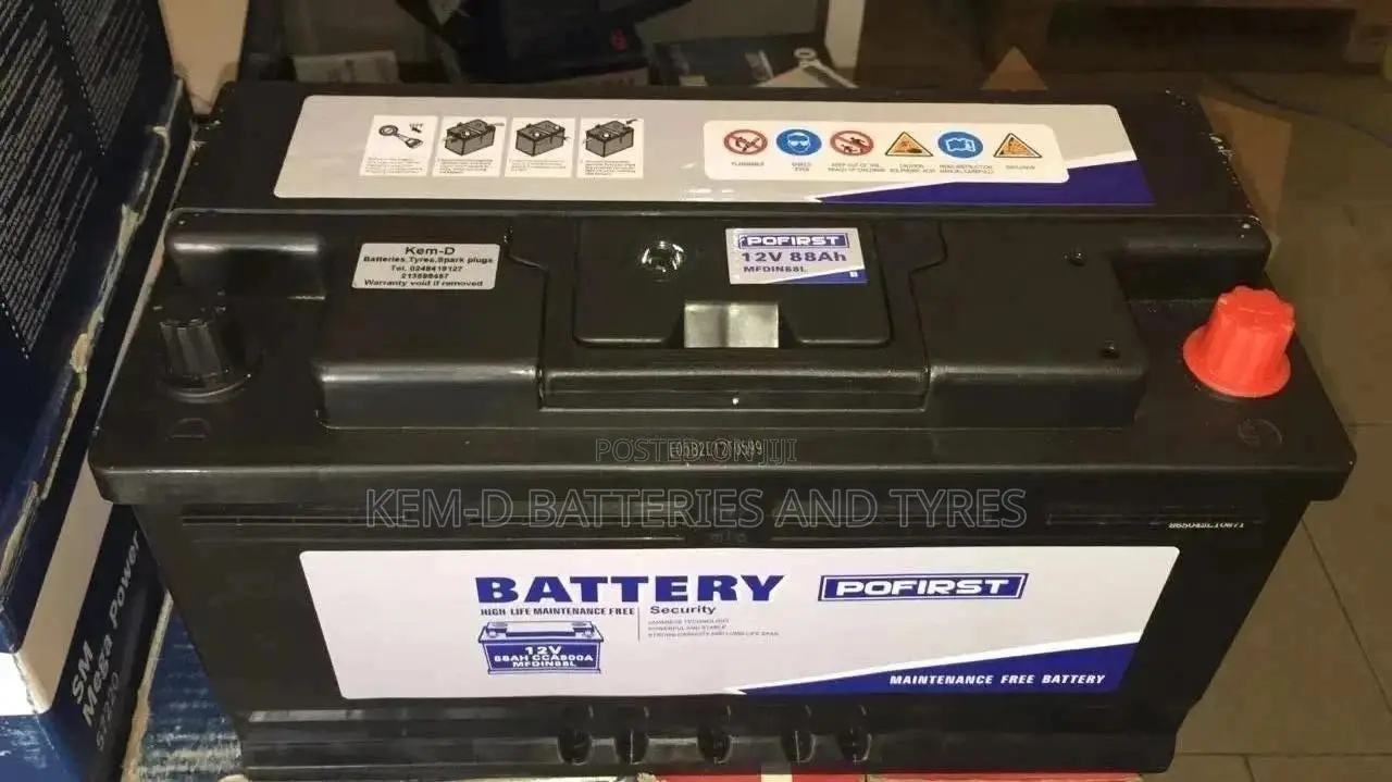 17 Plates Pofirst Battery 12V 88ah - Free Delivery