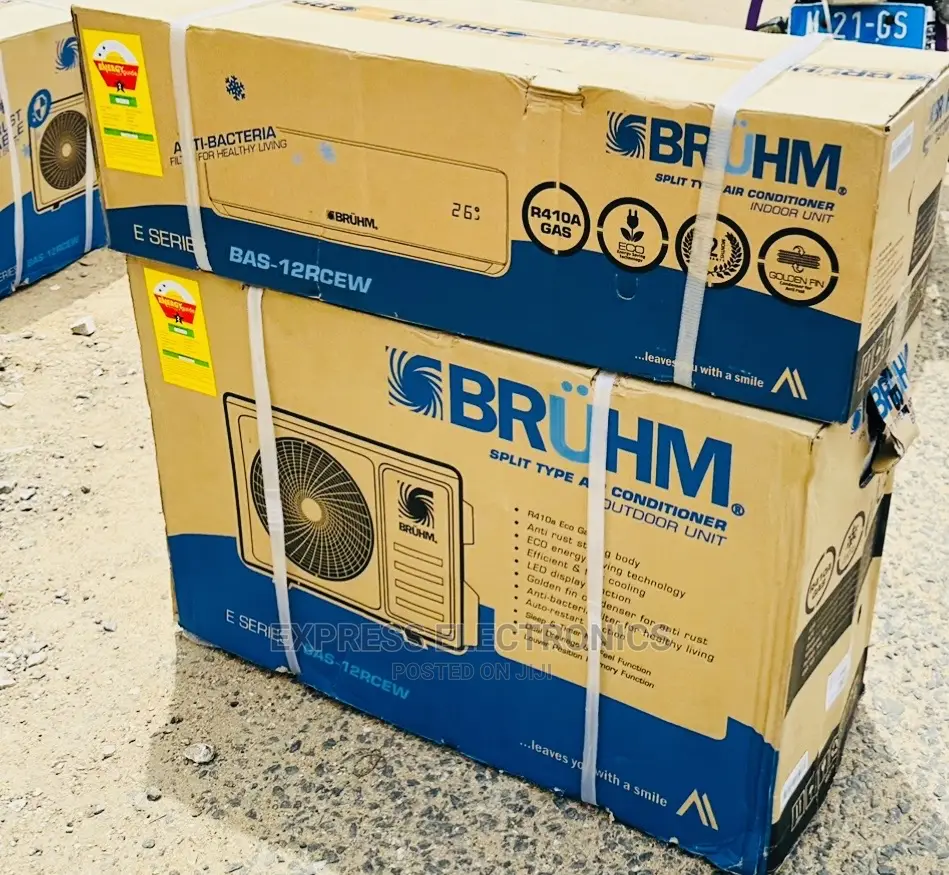 Auto Defrosting Split Bruhm 2.0hp R410 Gas AC