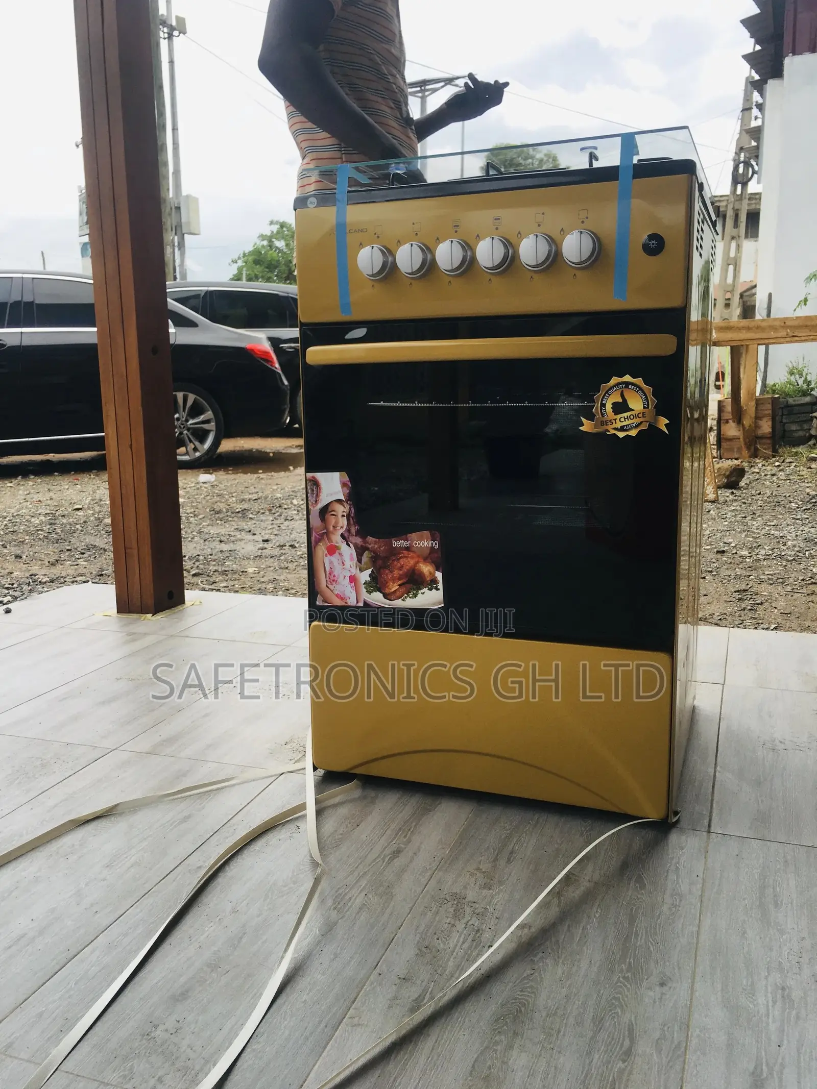 Gold Volcano 4 Gas Burner Oven With Grill