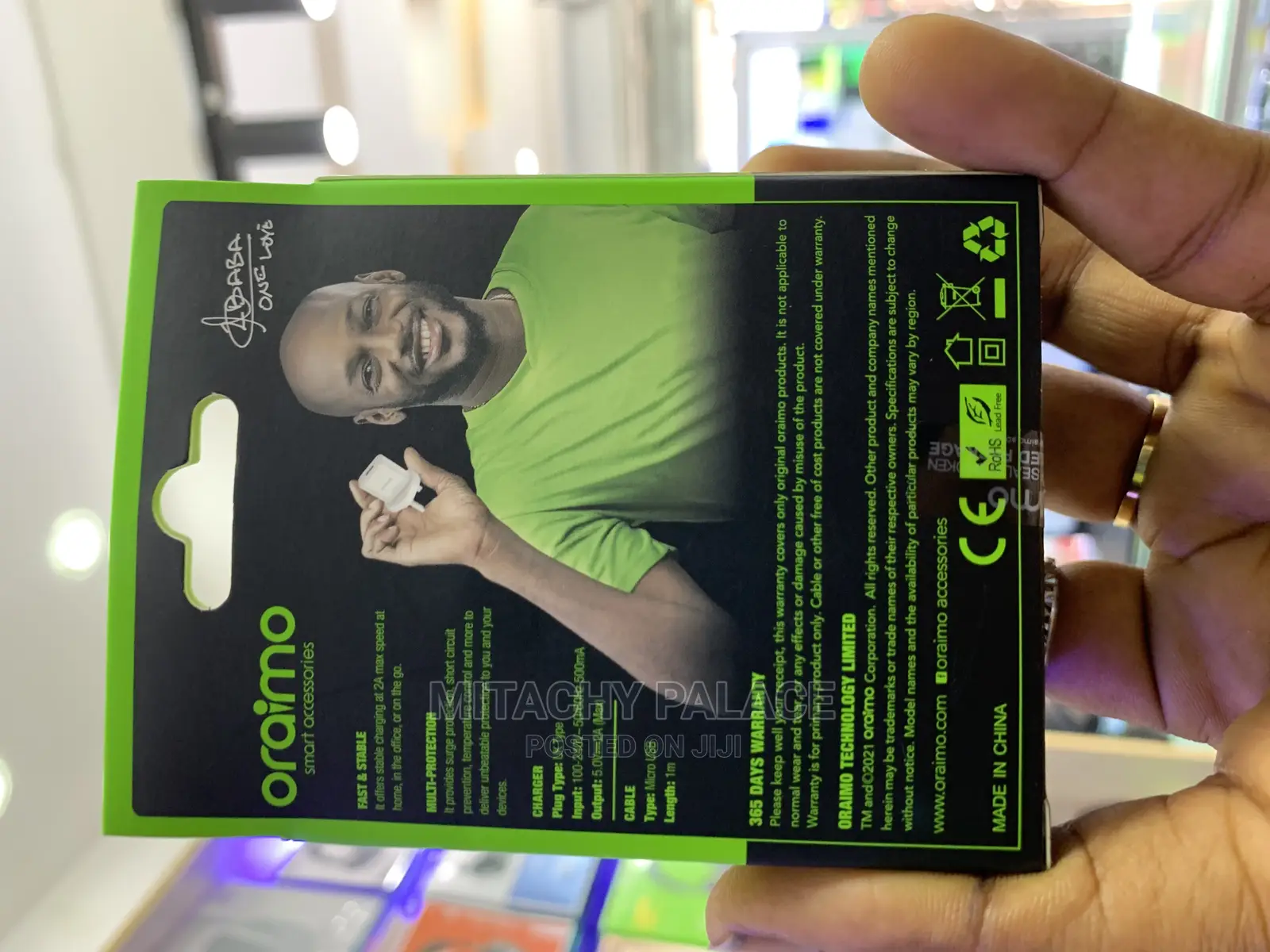 Oriamo iPhone Charger