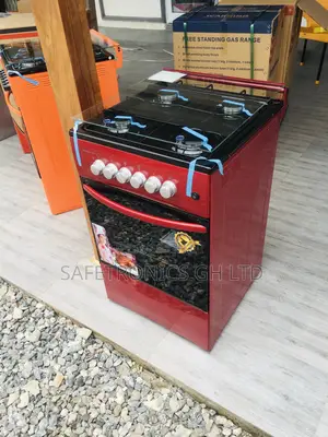 Red Volcano 4 Gas Burner Oven With Grill
