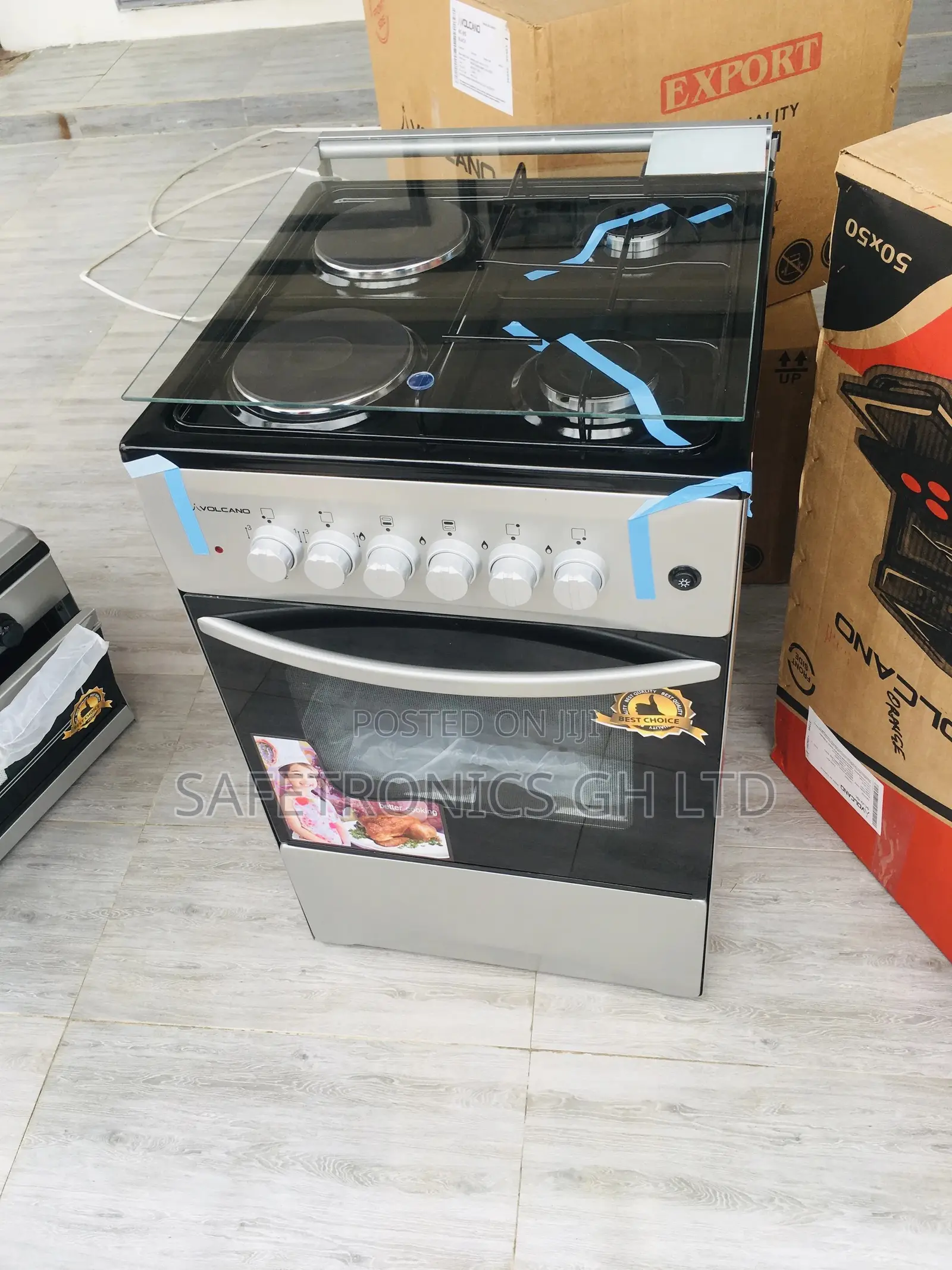 Volcano 4BURNER ( 2 Gas / 2 Electric ) Sliver