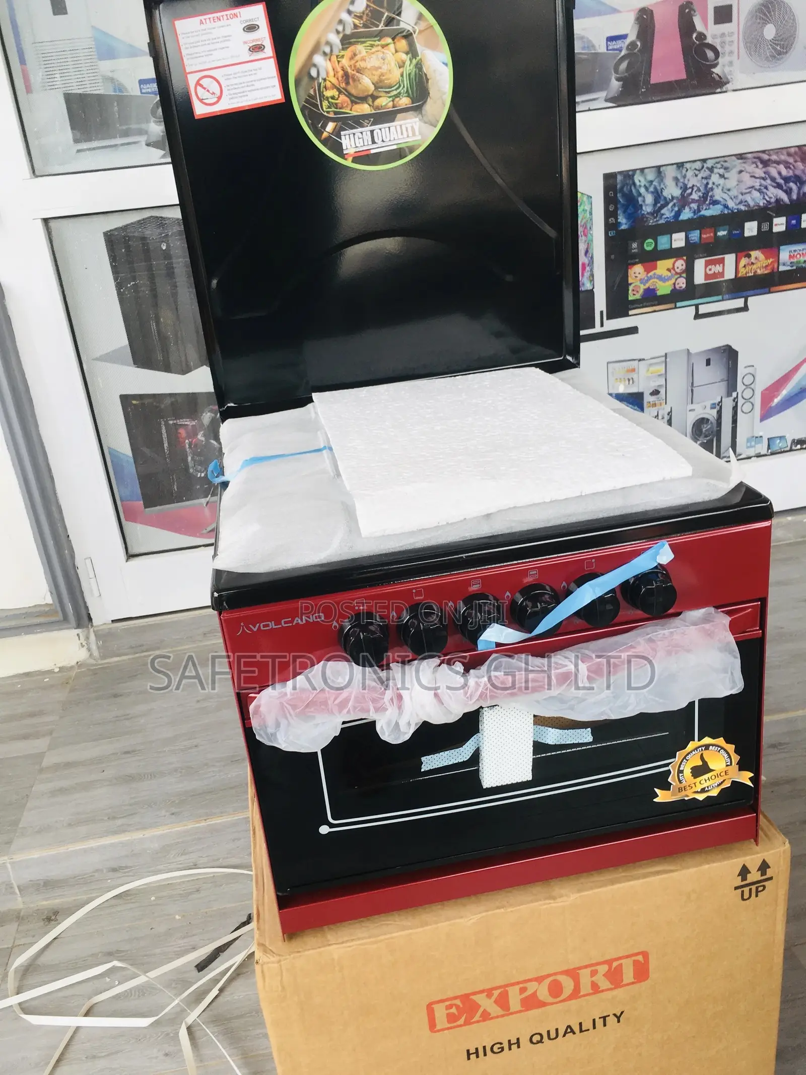 Volcano Mini Oven (4B) 4 Gas Burner, Oven and Griil, 50x50