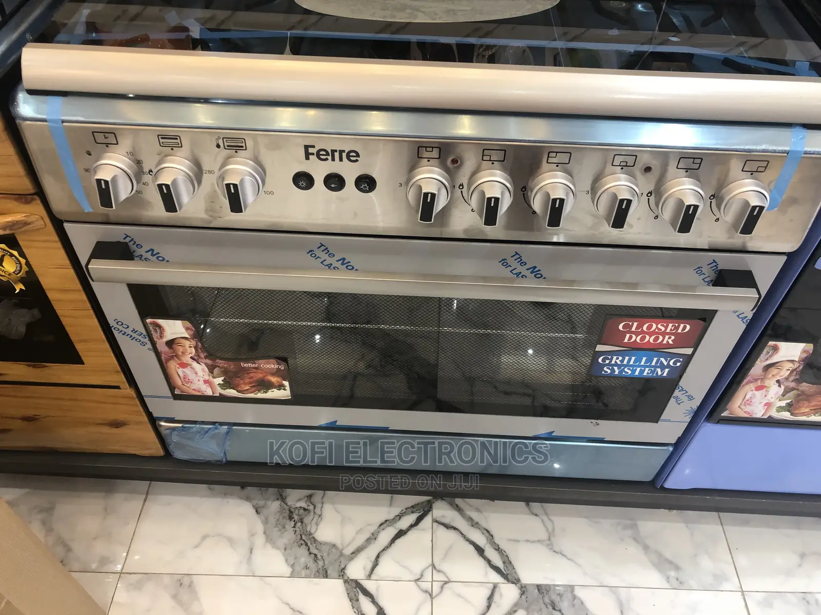 Ferre Oven Grill 2 Electric 4 Gas Cooker