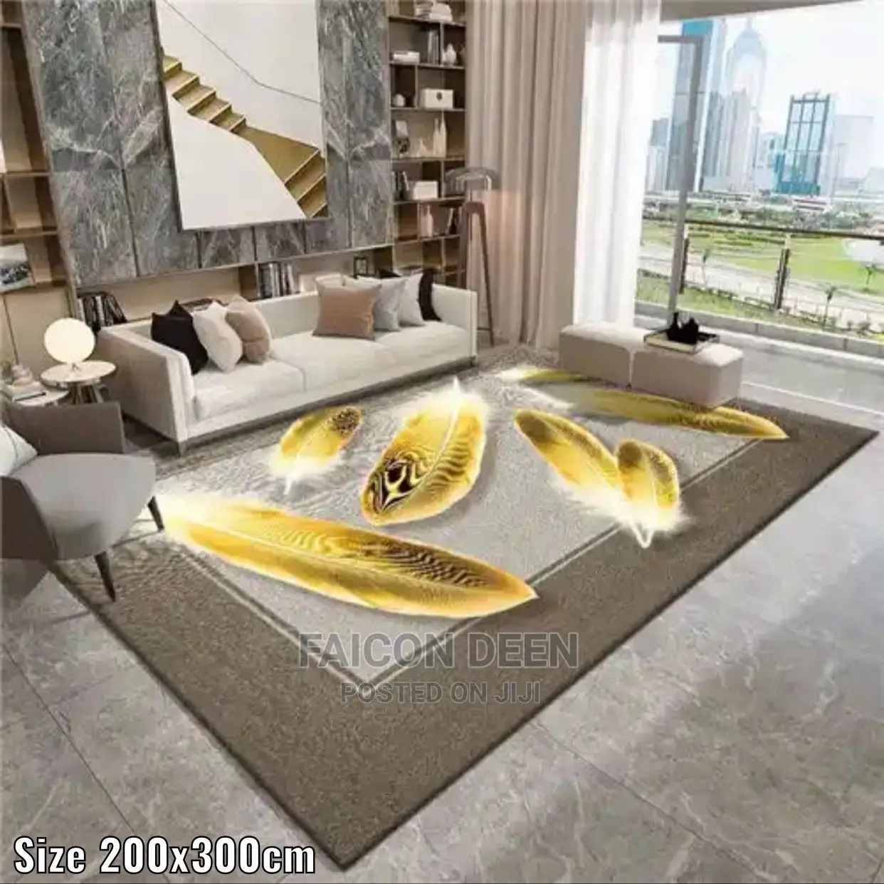 Modern Stylish High Quality Hairy Carpet(Size*200x300cm)In Diff Colo