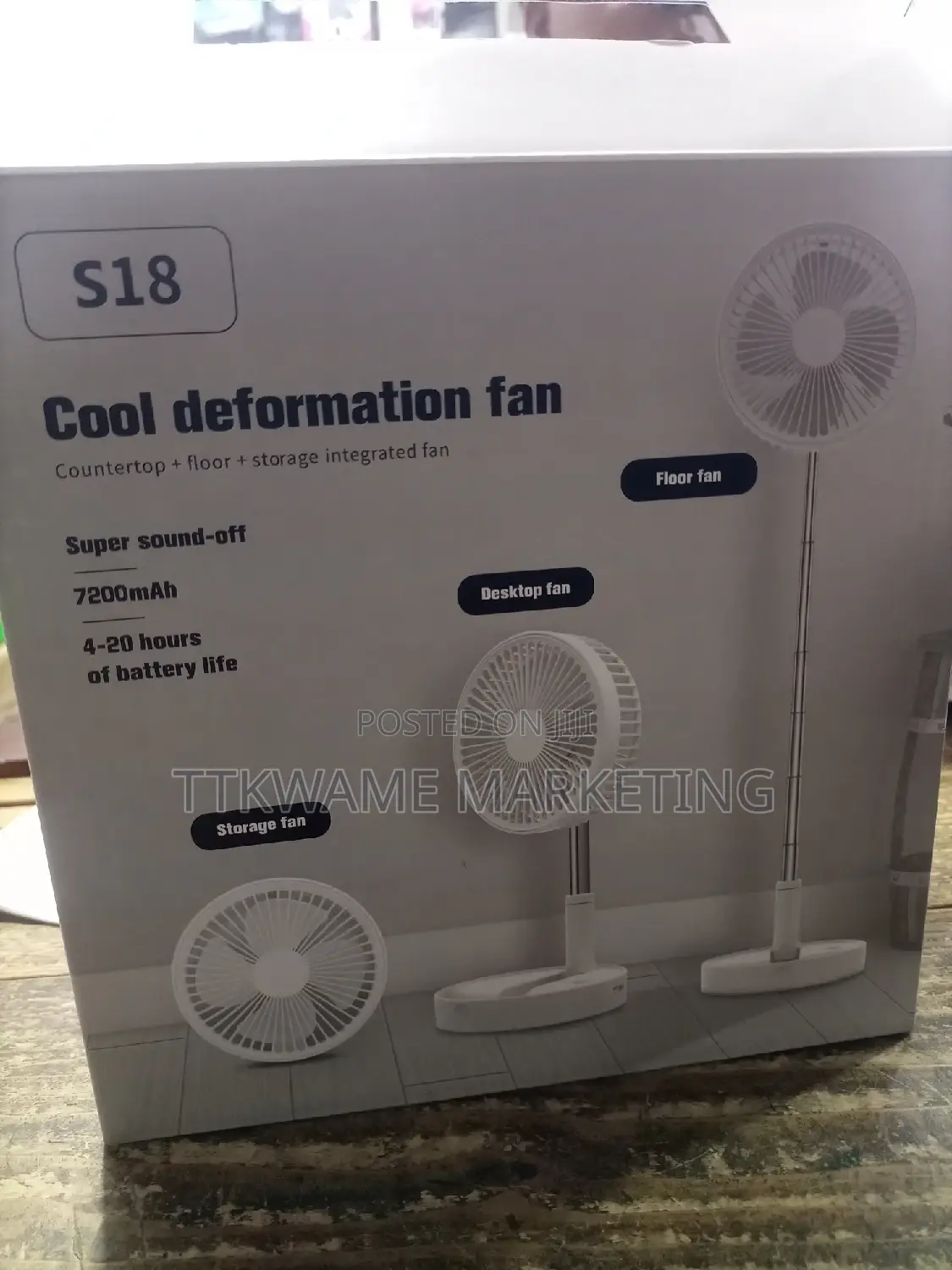 Powerful Rechargeable Fan