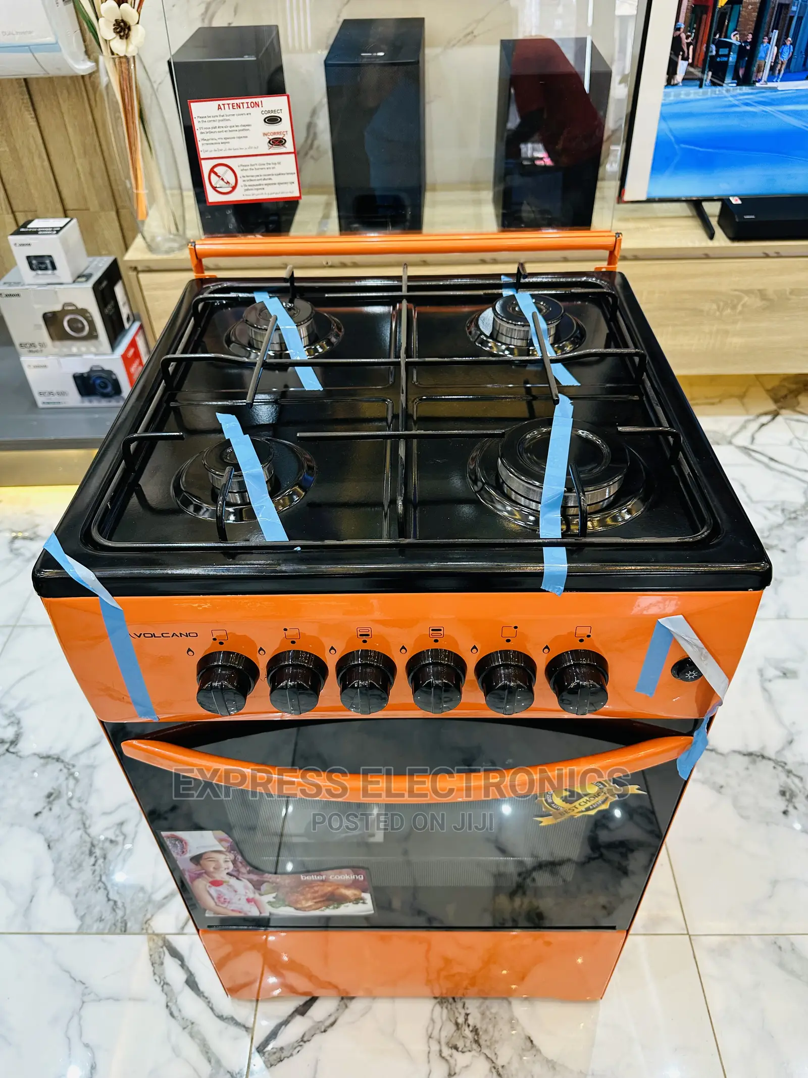 Orange Rust Resistant Teflon Finishing 4b 50/50 Oven Stove
