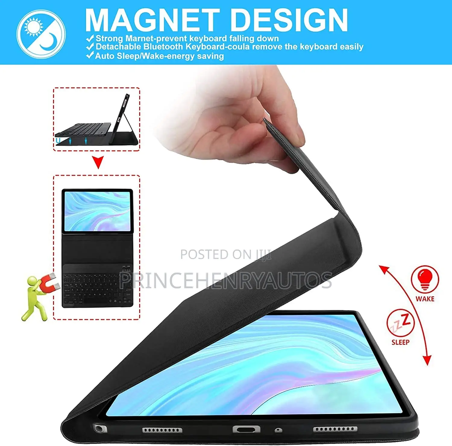 IVEOPPE Galaxy Tab A7 10.4'' 2020 Backlit Keyboard Case