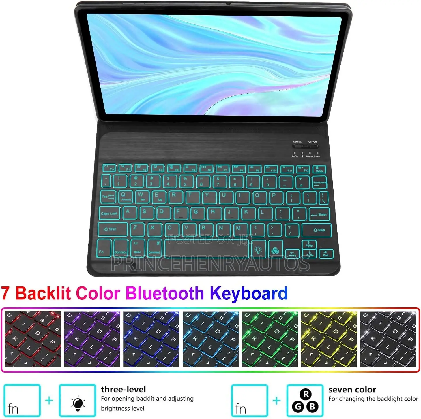IVEOPPE Galaxy Tab A7 10.4'' 2020 Backlit Keyboard Case
