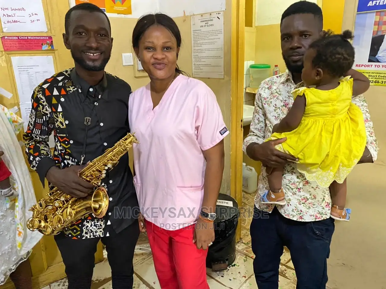 Birthday Sax Surprise Package With Cake