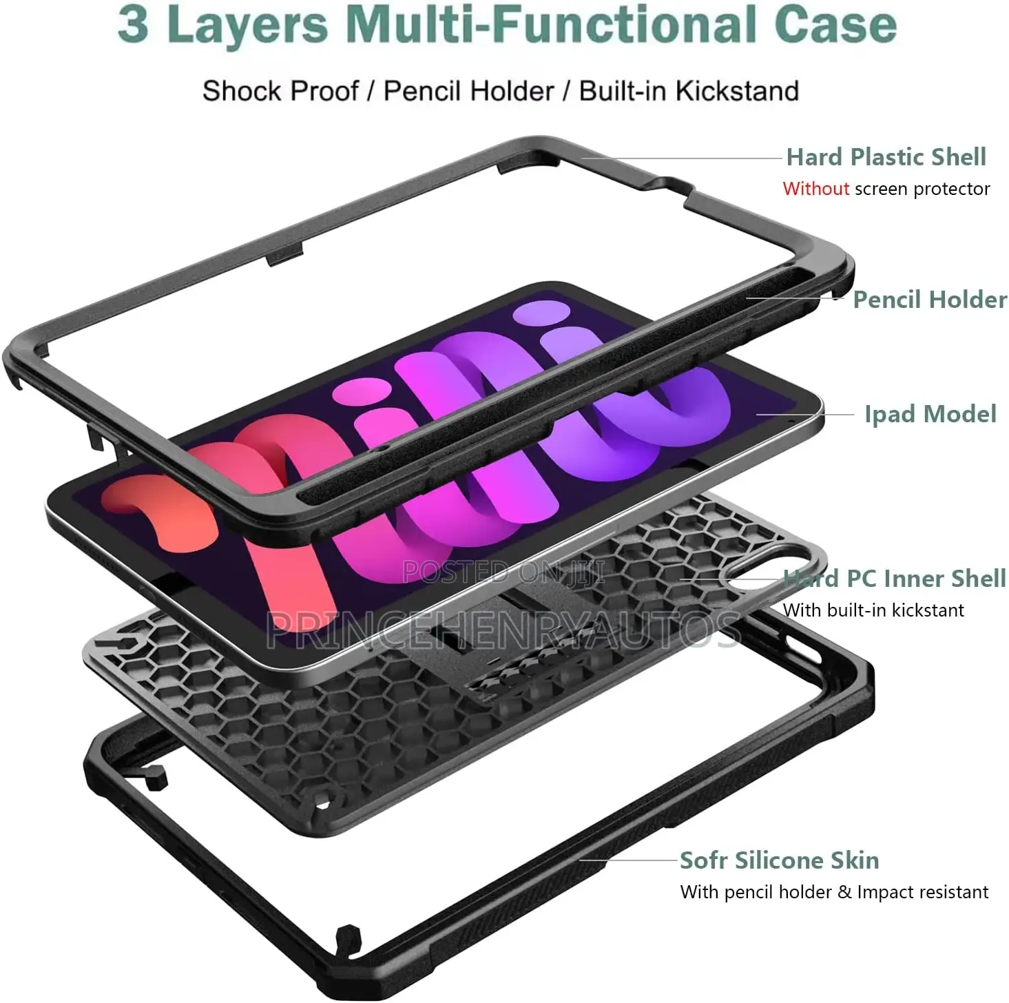 Lainergie Armor Series Case for iPad Mini 6 6th Gen
