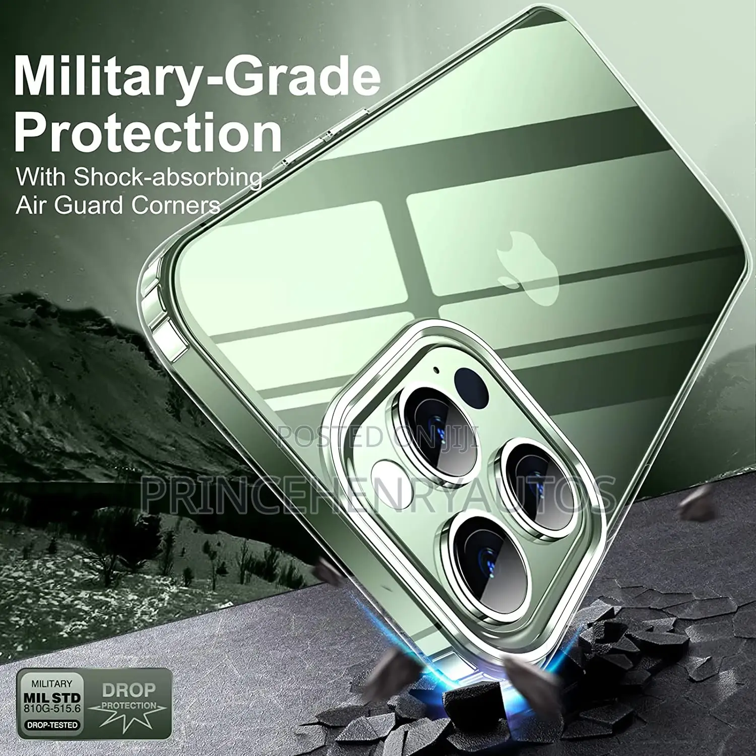 JUSTCOOL Crystal Clear Designed for iPhone 13 Pro Case