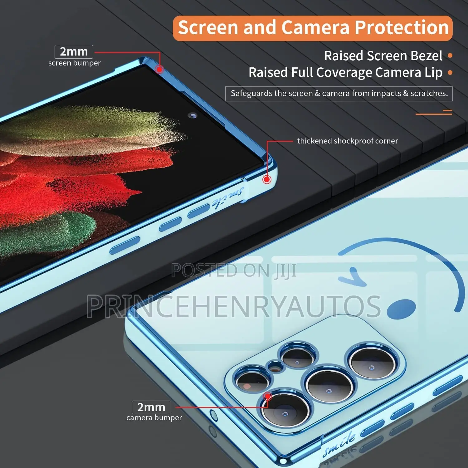 Facweek Galaxy S22 Ultra Shockproof Bumper Drop Case