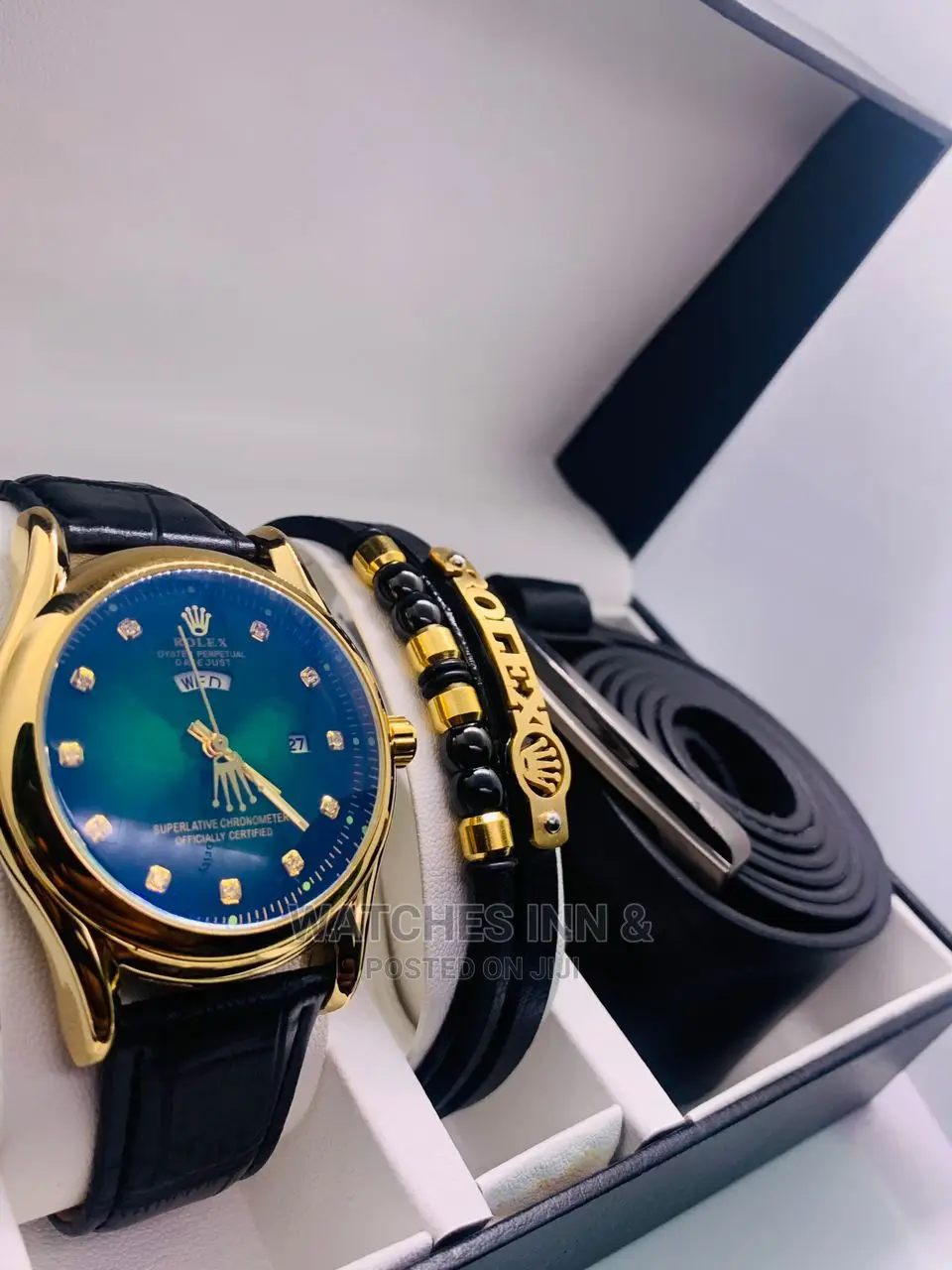 Rolex Genuine Leather Set ( Gift Ideas )