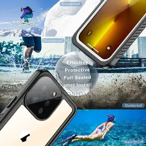 Temdan iPhone 13 Pro Waterproof Case+Screen Protector