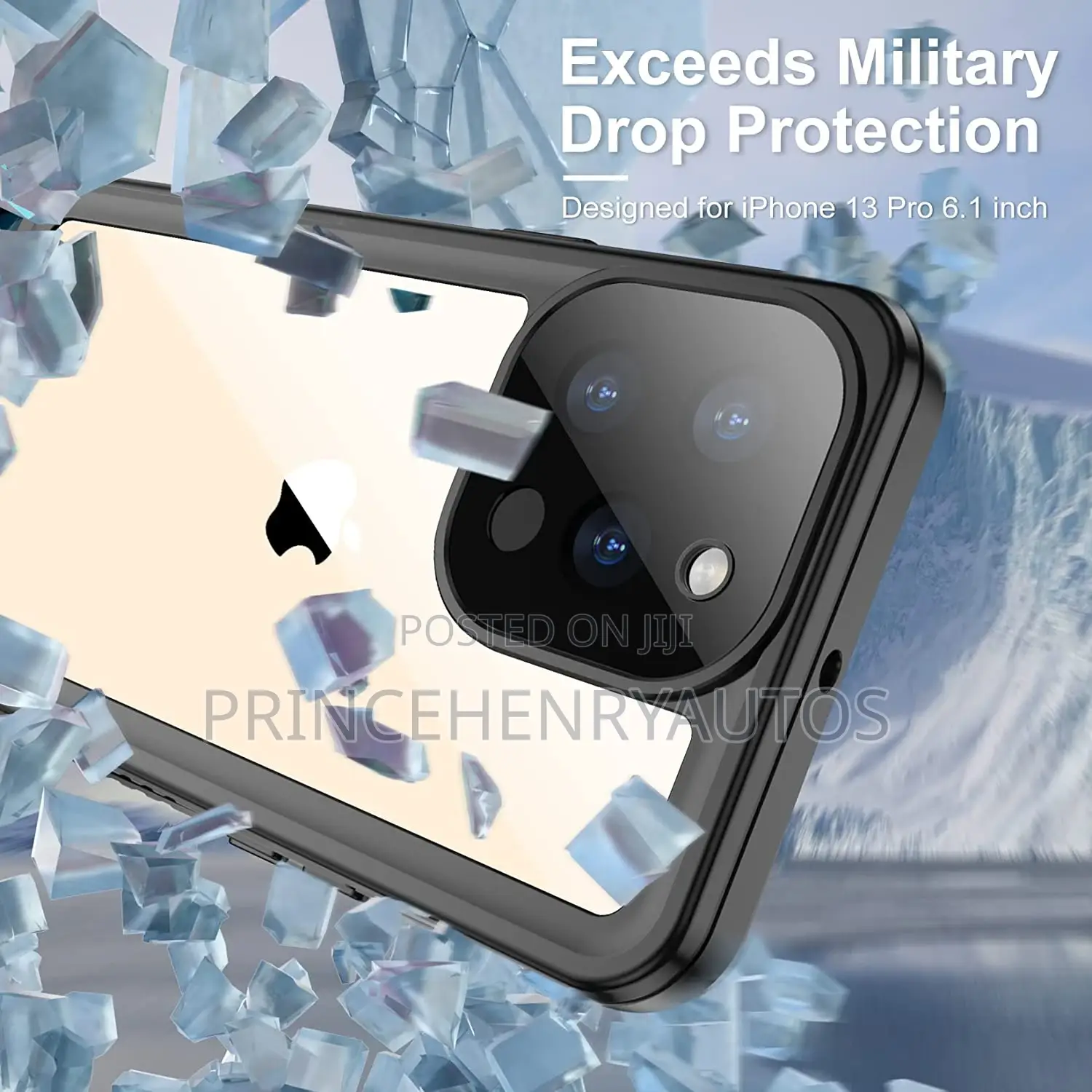 Temdan iPhone 13 Pro Waterproof Case+Screen Protector