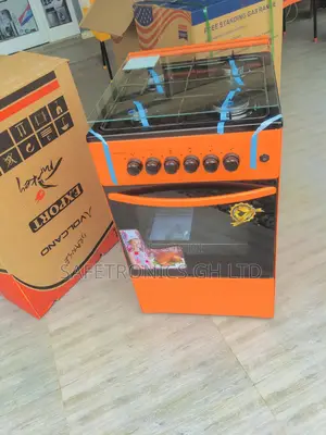 Orange Volcano Gas Cooker Oven Grill