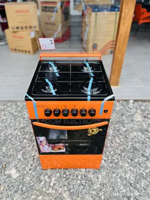 Orange Colour 4 Burner Gas Cooker With Oven
